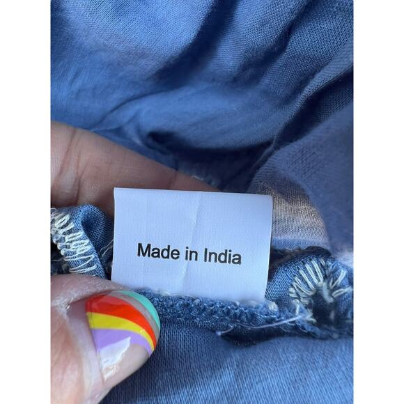 Colori di Mare Italian Boho Embroidered Lace Dress Eyelet Paisley Size XL - Picture 3 of 9